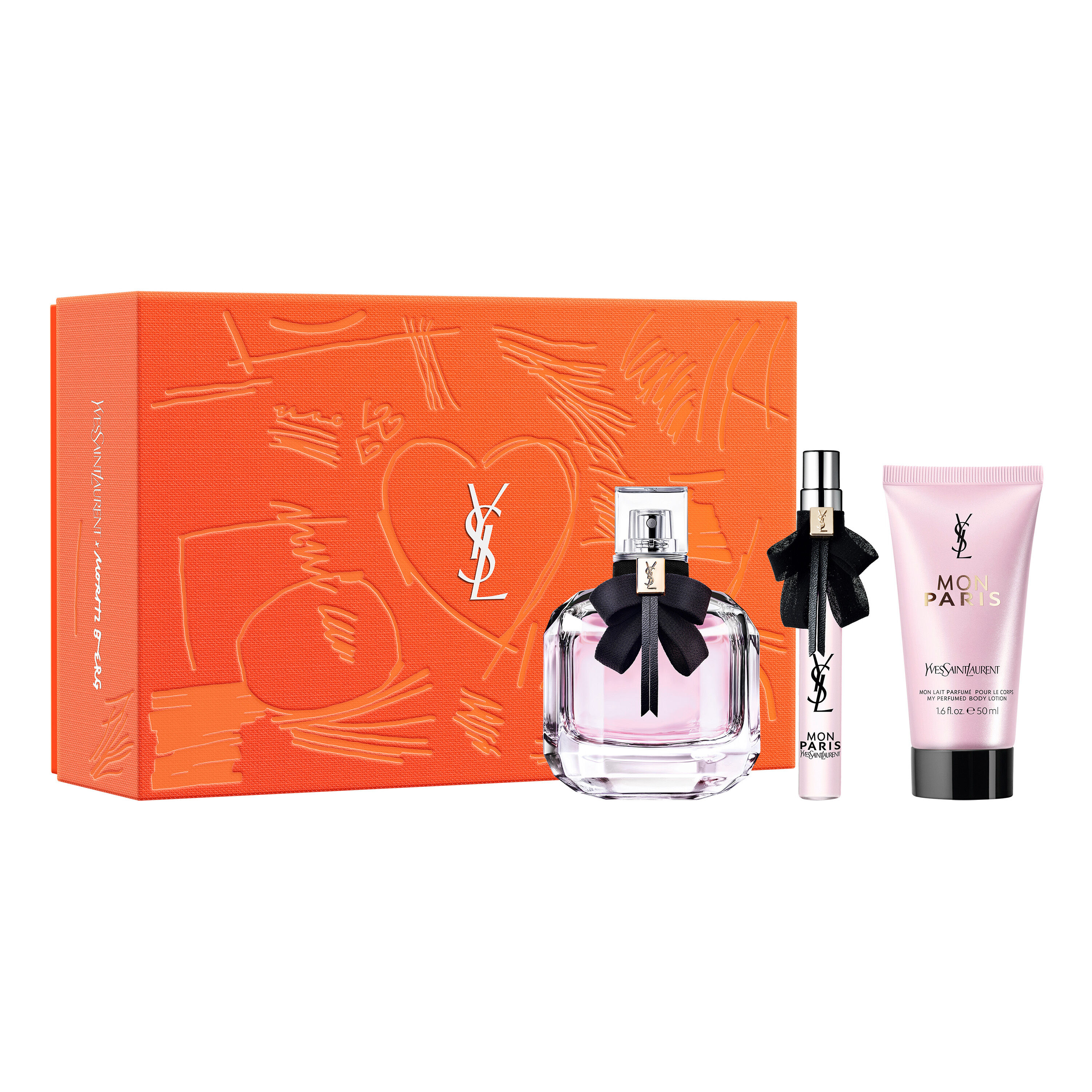 Mon Paris Collection of Fragrances Lotion Oil Sets YSL